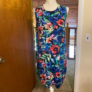 Large knee length, sleeveless dress